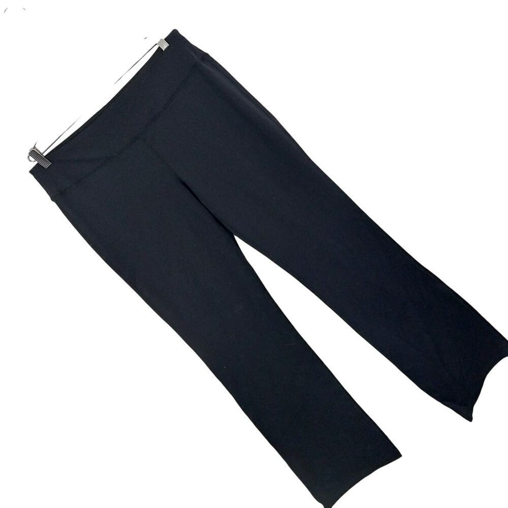 NWOT! YOGIPACE! LUXE BLACK ULTRA STRETCH BELL BOTTOM YOGA PANTS, LEGGINGS! SZ 2X
